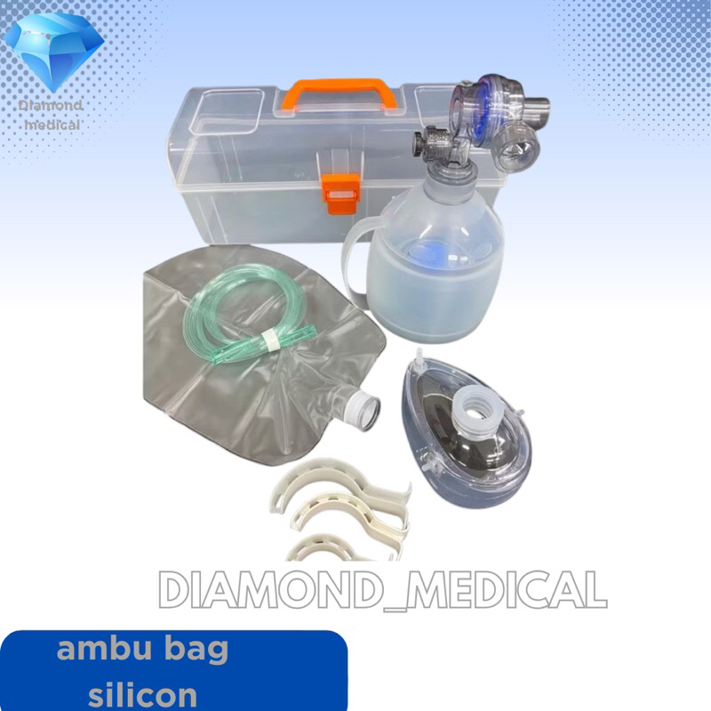 Ambu Bag Silicone Resuscitator / AmbuBag silikon MPM Bayi,Anak,Dewasa GEA