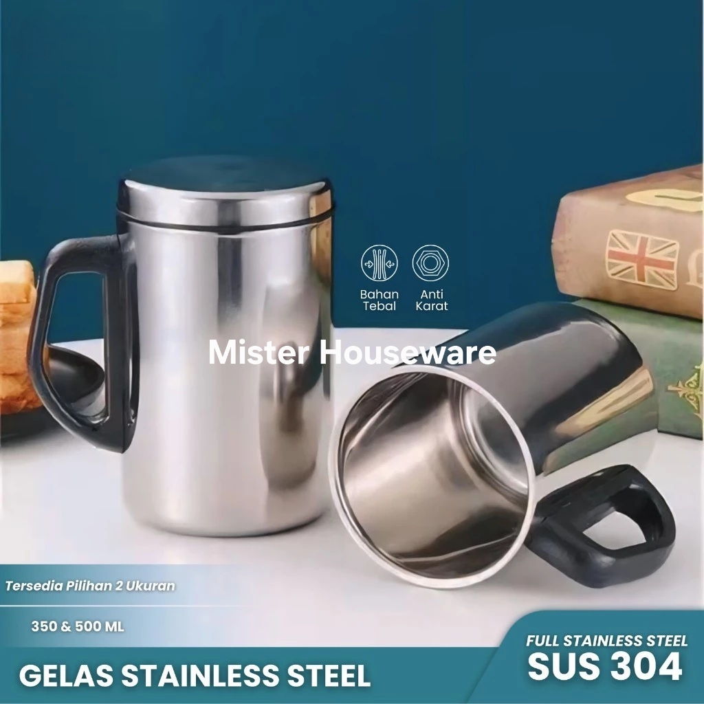Termos Mug Stainless Mug Vacum Mug Termos Mug Kopi Mug Tahan Panas