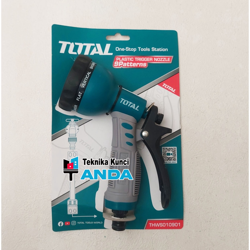 Semprotan air - Kepala semprot cuci mobil - semprotan taman kran taman Total (THWS010901)
