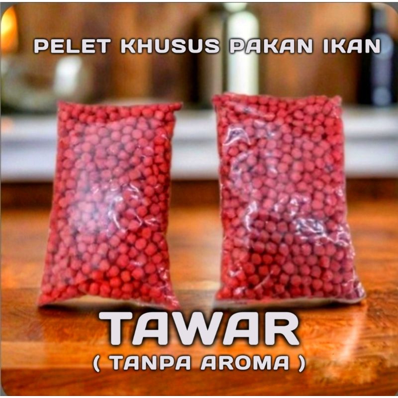 PELET TAWAR BUTIRAN 5mm / OTOK2 KERING / UMPAN PANCING BANDENG NILA PATIN TOMBRO