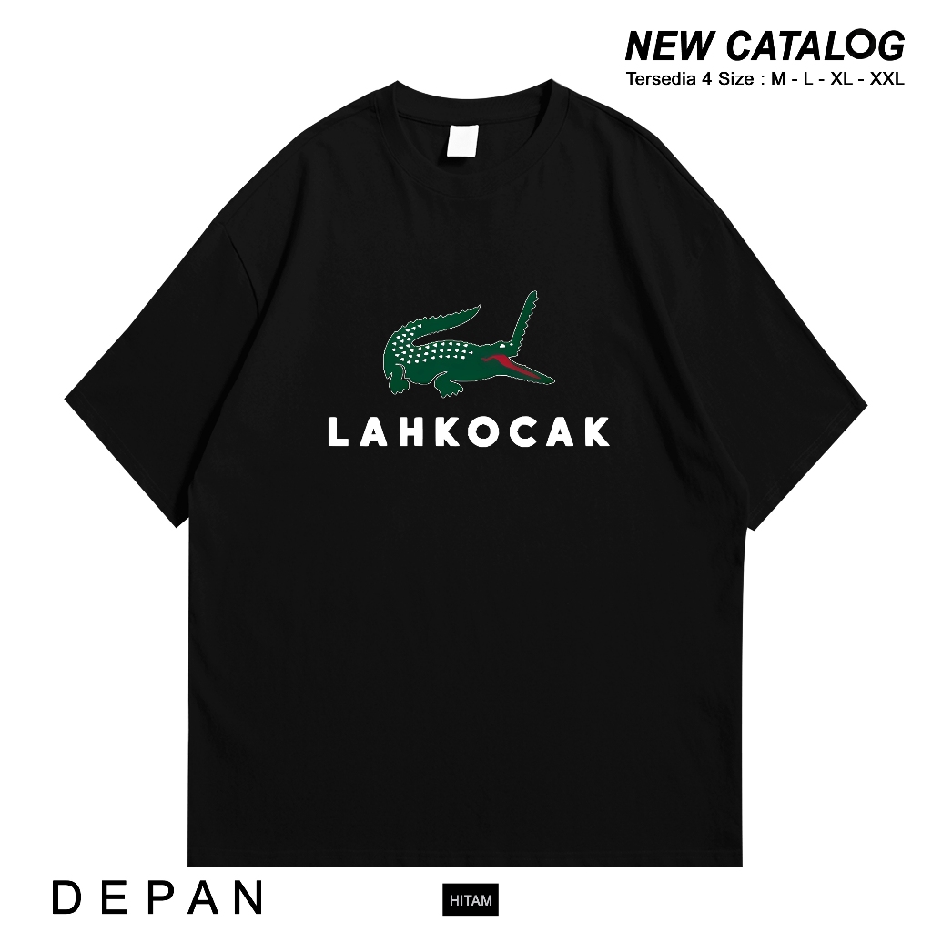 Tshirt Lah Kocak | Kaos Plesetan Brand Lucu | Baju Parodi Lahkocak