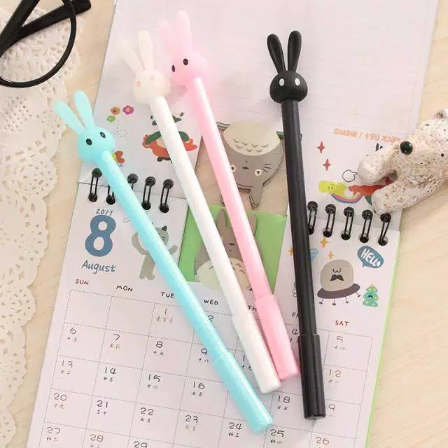 

PENA KEPALA KELINCI 4 WARNA LUCU / PULPEN RABBIT HEAD / PENA KELINCI