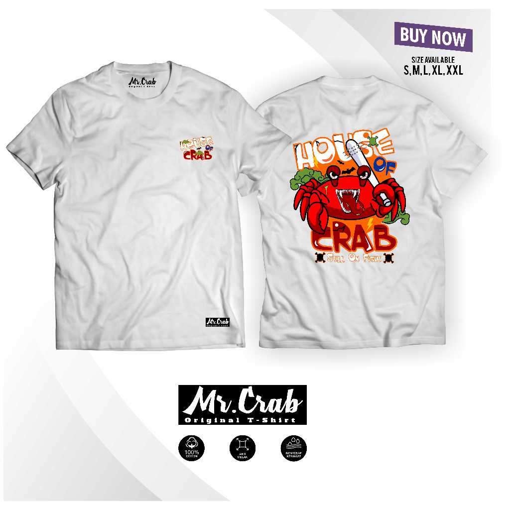 kaos distro House of Crab mr crab original t-shirt unisex