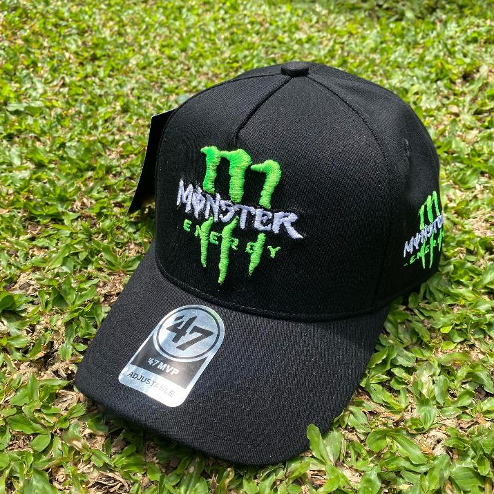 Topi Baseball MONSTER Bahan Twill Cotton Topi Baseball Topi Distro Topi Baseball Bordir Topi Pria Wa