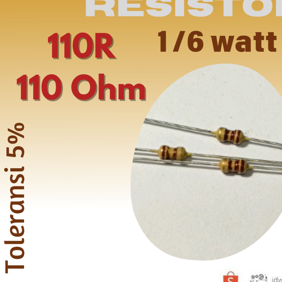 R Resistor 110R R110Ohm 1/6w 110 ohm 110ohm 1/6 watt 5%