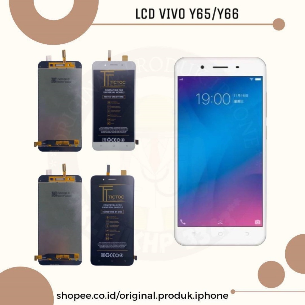 Lcd Touchscreen Vivo Y65 / Y66 FULLSET