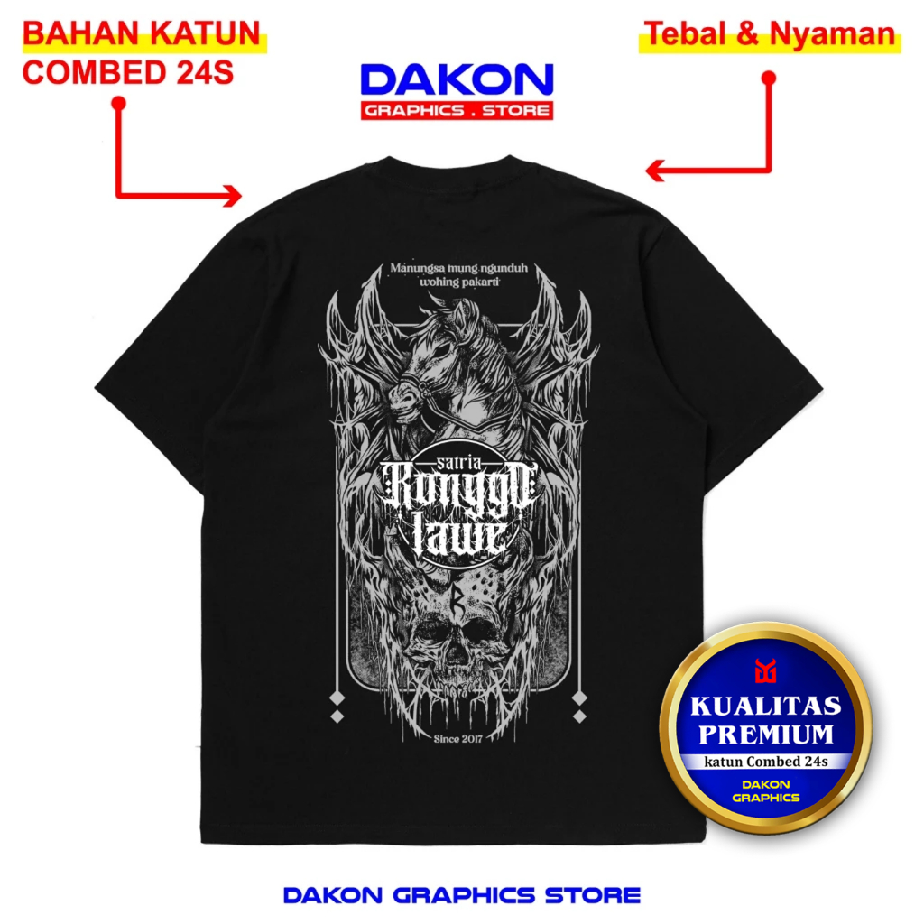Kaos Satria Ronggolawe kaos ronggolawe seri Manungsa / Kaos Ronggolawe original Dakon Graphics / ron