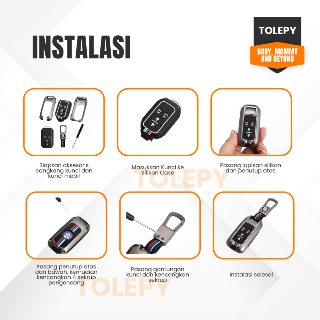 Berkahsspeed Cover Kunci Suzuki Ertiga / Xl7 / Baleno Hatchback / Sarung Kunci Mobil Suzuki