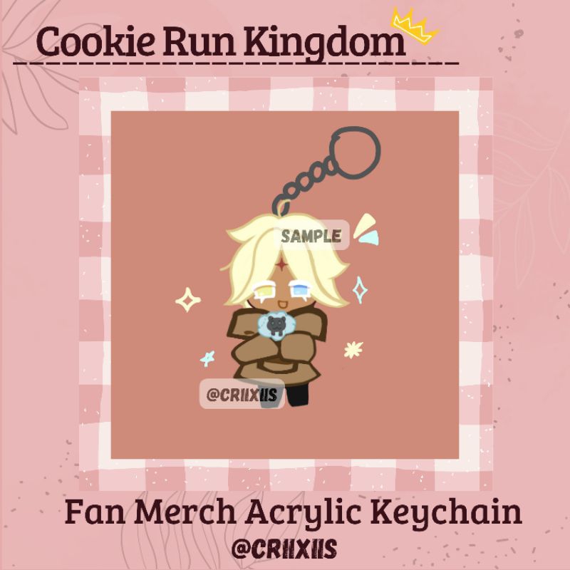 [Fan_Merch] Gantungan Kunci Akrilik Little Vanilly Cookie Run Kingdom [Cookie Run Kingdom Little Van
