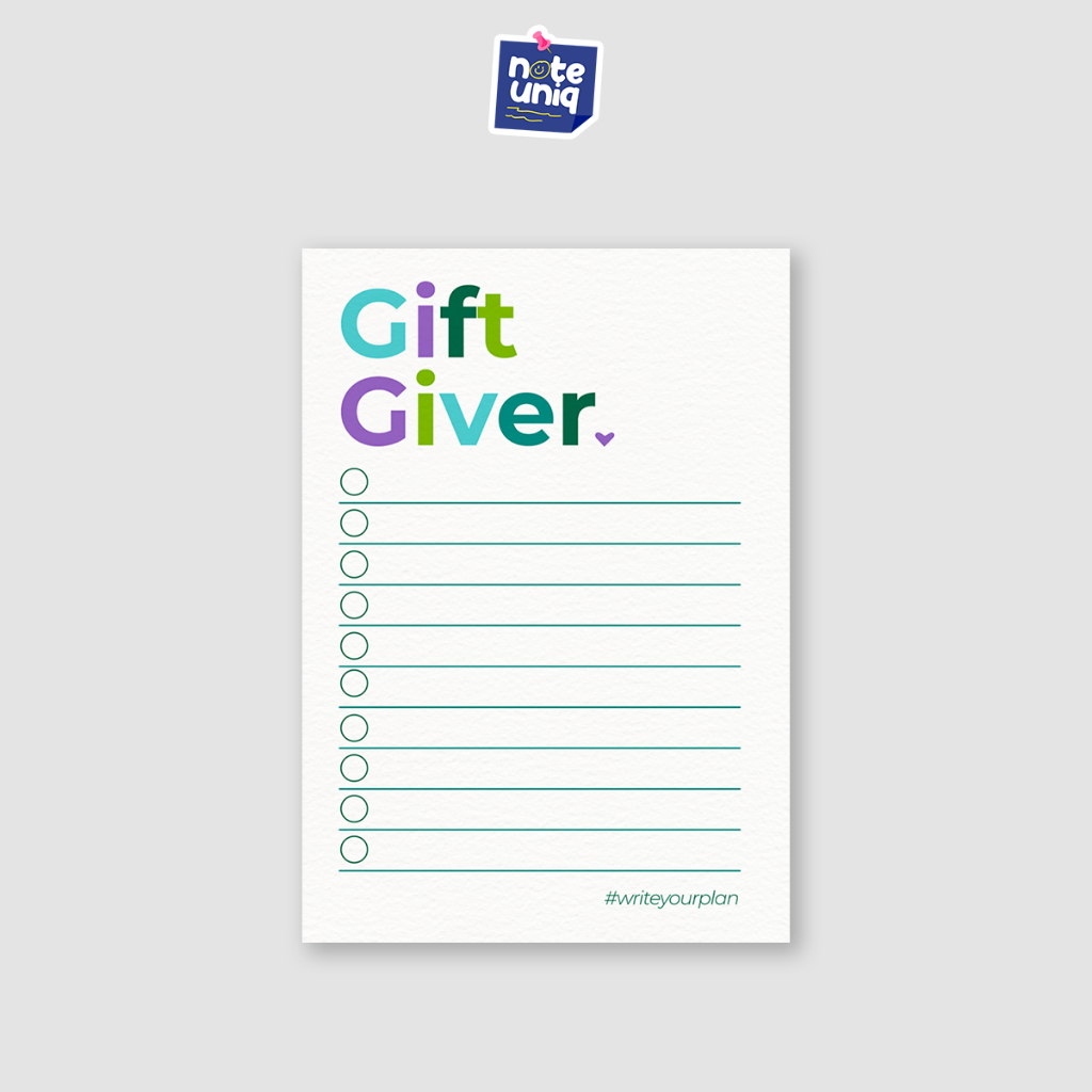 

Notepad Memopad Gift Giver NP0122 - Isi 50 Lembar