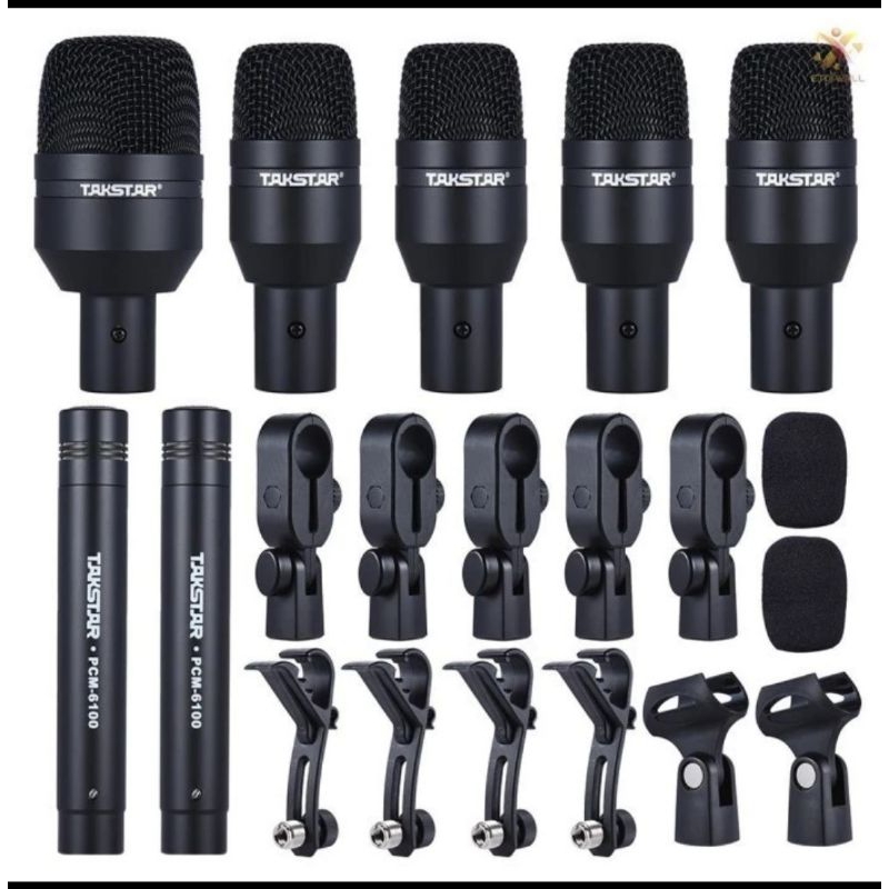 [Ready Stock] Mic Drum TAKSTAR DMS D7 dms-d7  michrophone drum set takstar original