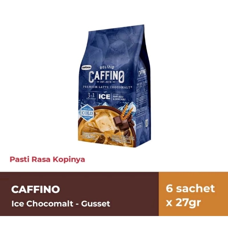 

kopi instan Caffino ice choco malt 1pack isi 6pcs
