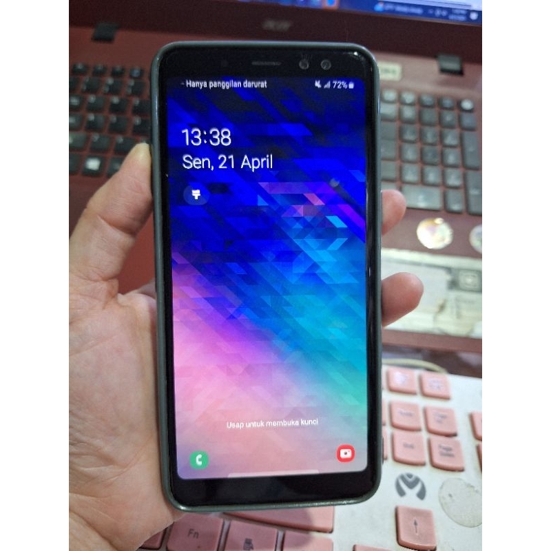 HP second Samsung A8 2018