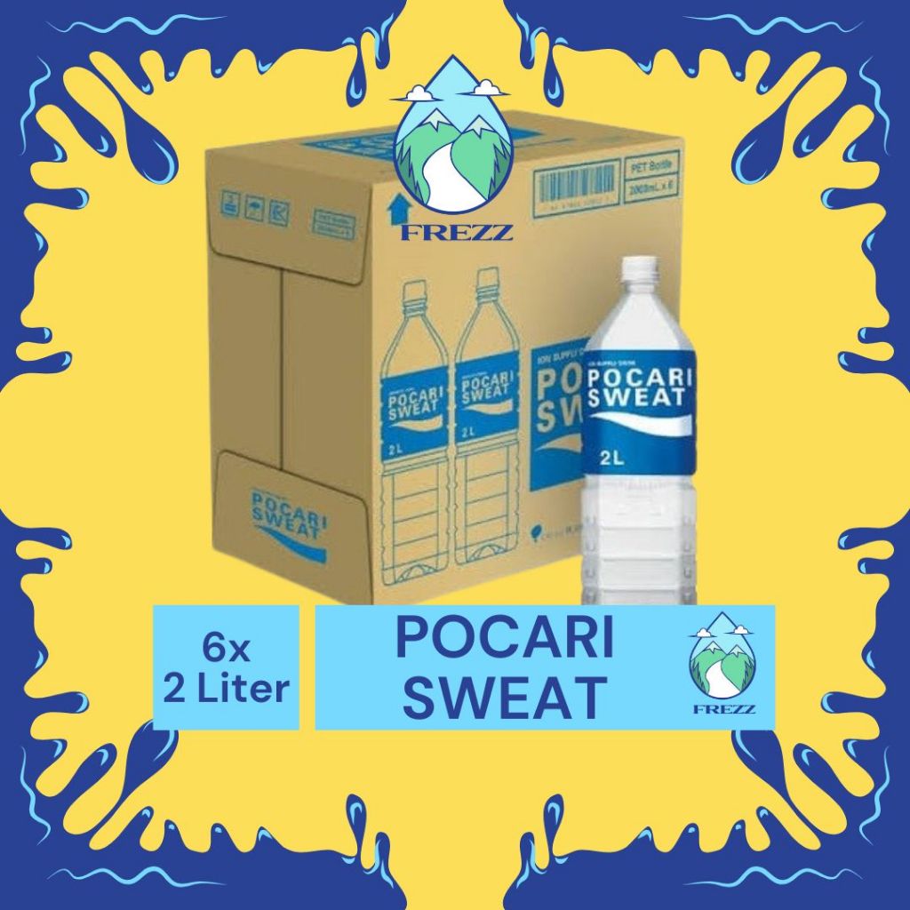 (INSTANT / SAMEDAY) POCARI SWEAT 2 LITER DUS Isi 6 BOTOL BESAR - READY ION Water 500ML, 350ML, KALEN
