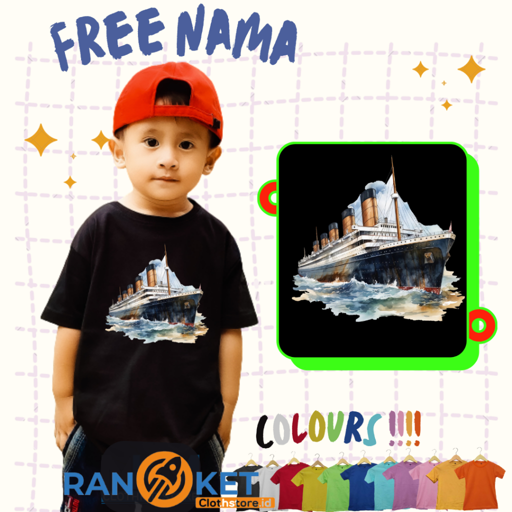 Kaos Anak Kapal Pesiar | Baju Anak Kapal Pesiar | Bisa COD [[ FREE NAMA ]]