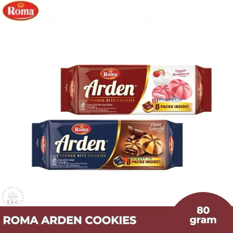 

Roma Arden Choco Splendid 80gr | Biskuit Cookies Lumer isi 8 Pack