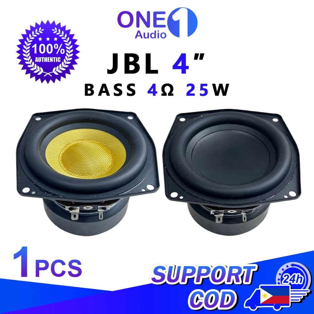 OneAudio Subwoofer 4 inci JBL 4 50W Subwoofer Stereo Mobil JBL Subwoofer di Bawah Kursi Speaker