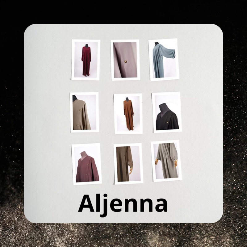 [NWT] Shofi Abaya Aljenna | Fuse Khimar Triangle | Jetblack Premium | Mocha Mouse | Kombu Green