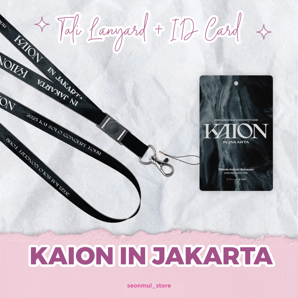 

LANYARD + ID CARD HELLO KAI IN JAKARTA/ IDCARD KAI EXO CONCERT / PC CARD HOLDER KAI EXO KIM JONGIN