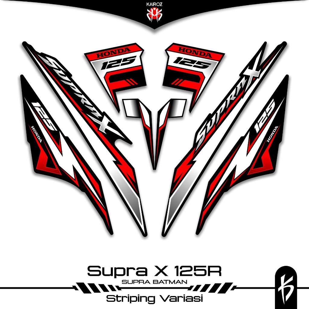 STRIPING SUPRA X 125 KARBU SKU 170 BATMAN STICKER STIKER HONDA SUPRA X 125 WAVE 125I SUPRA X 125R