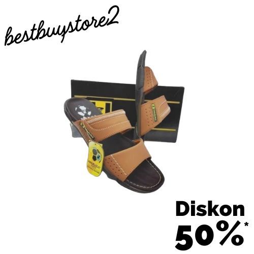 SANDAL PAKALOLO PUTIH COKLAT HITAM SANDAL SLOP PRIA ORIGINAL 100