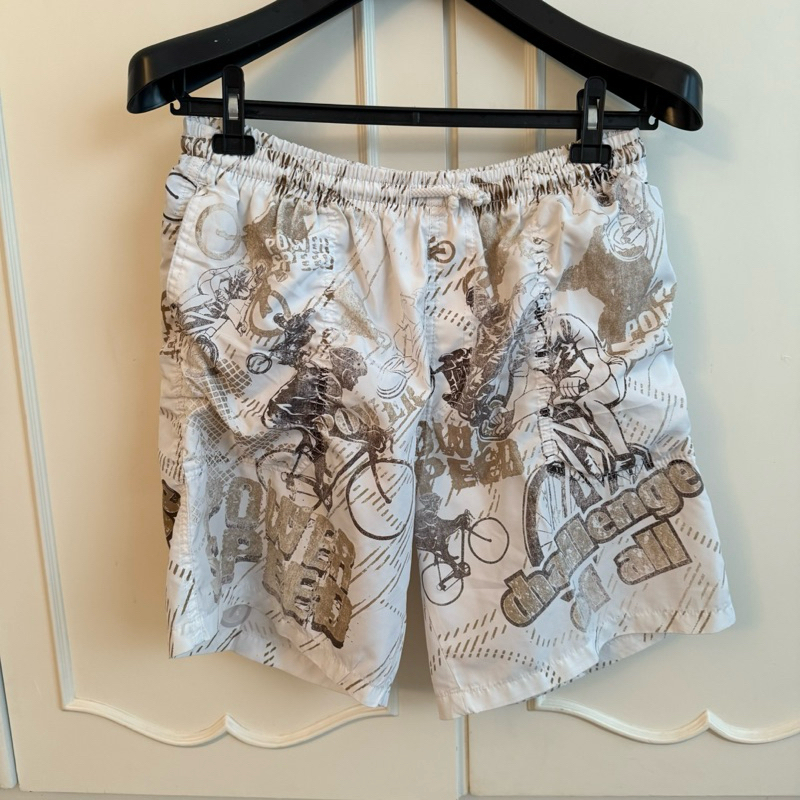 Preloved Celana Renang Pria Size M Coklat Putih