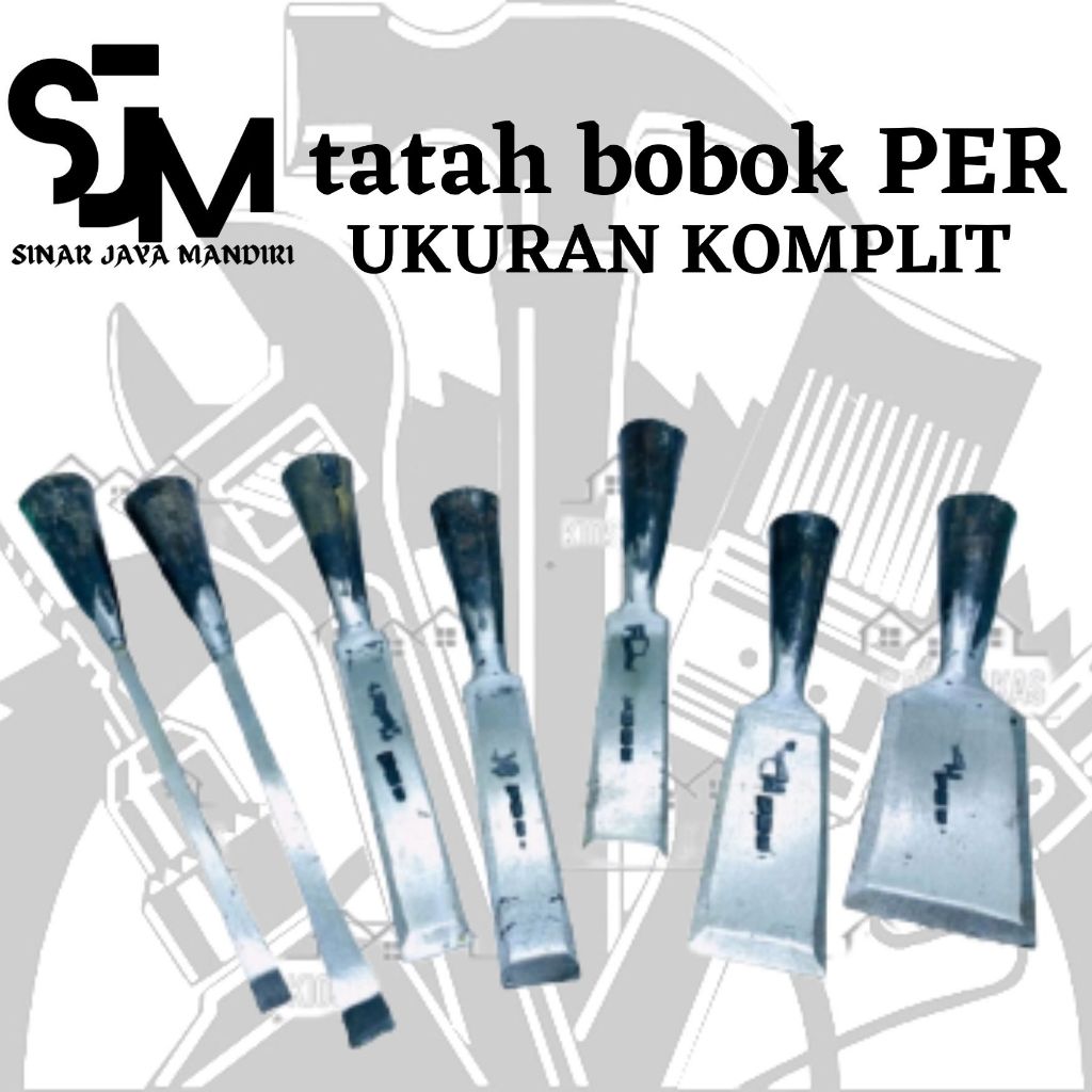 PAHAT TATAH TUKANG KAYU PER / TATAH BOBOK PAHAT BONSAI BAHAN BAJA PER