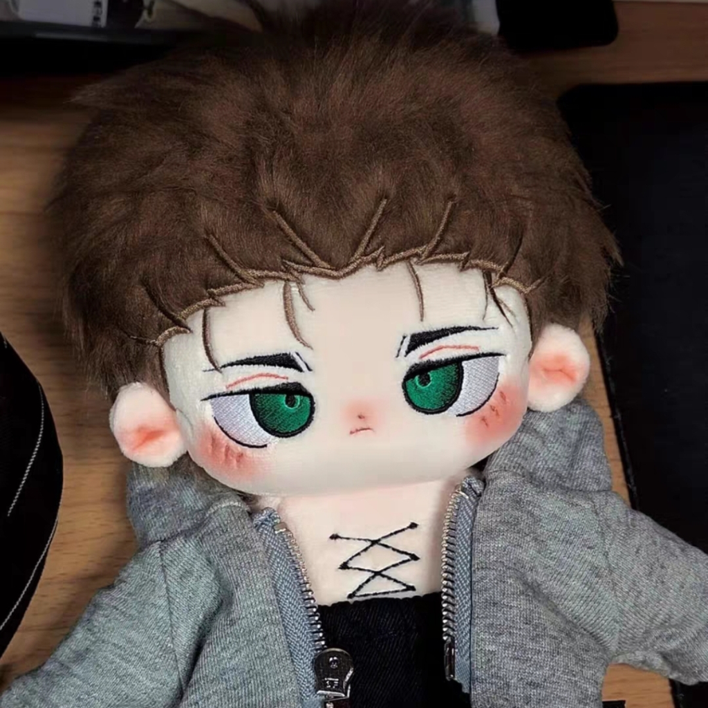 [READY STOCK] doll eren attack on titan boneka eren jaeger cotton 20cm AOT eren - baden