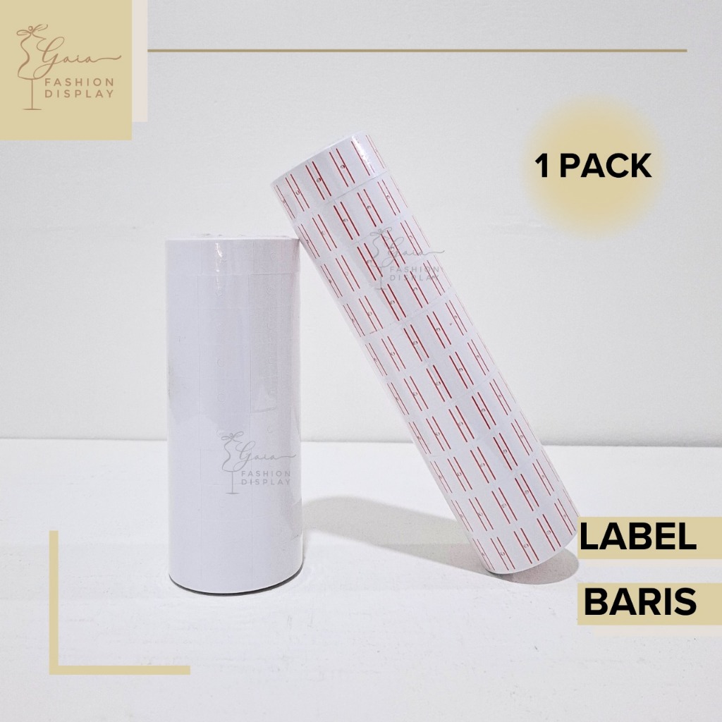 

Kertas Harga Label 2 Baris Dan 1 Baris merk Joyco/Refill Kertas Label Harga Murah Labeler Baju Supermarket (PAK C)