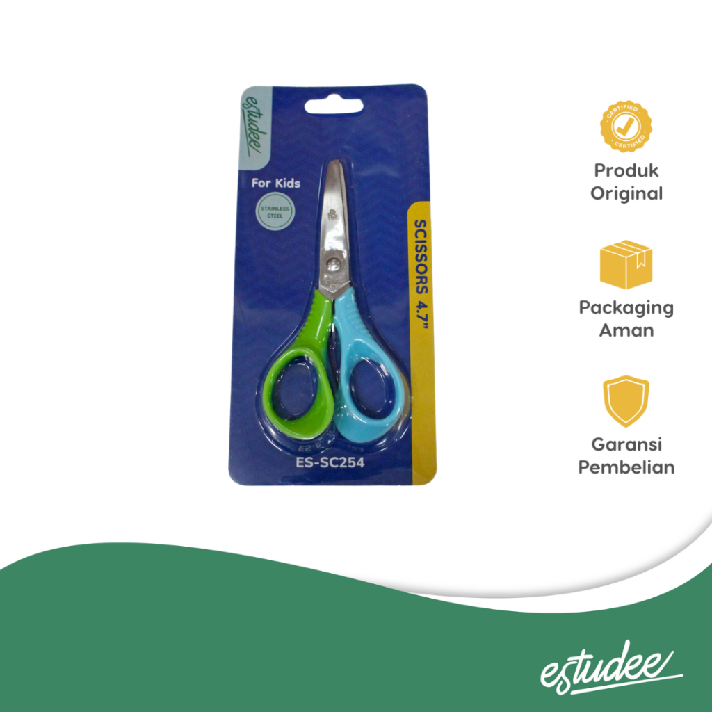 

ESTUDEE SCISSORS KIDS 4.7 GREEN BLUE ES-SC254