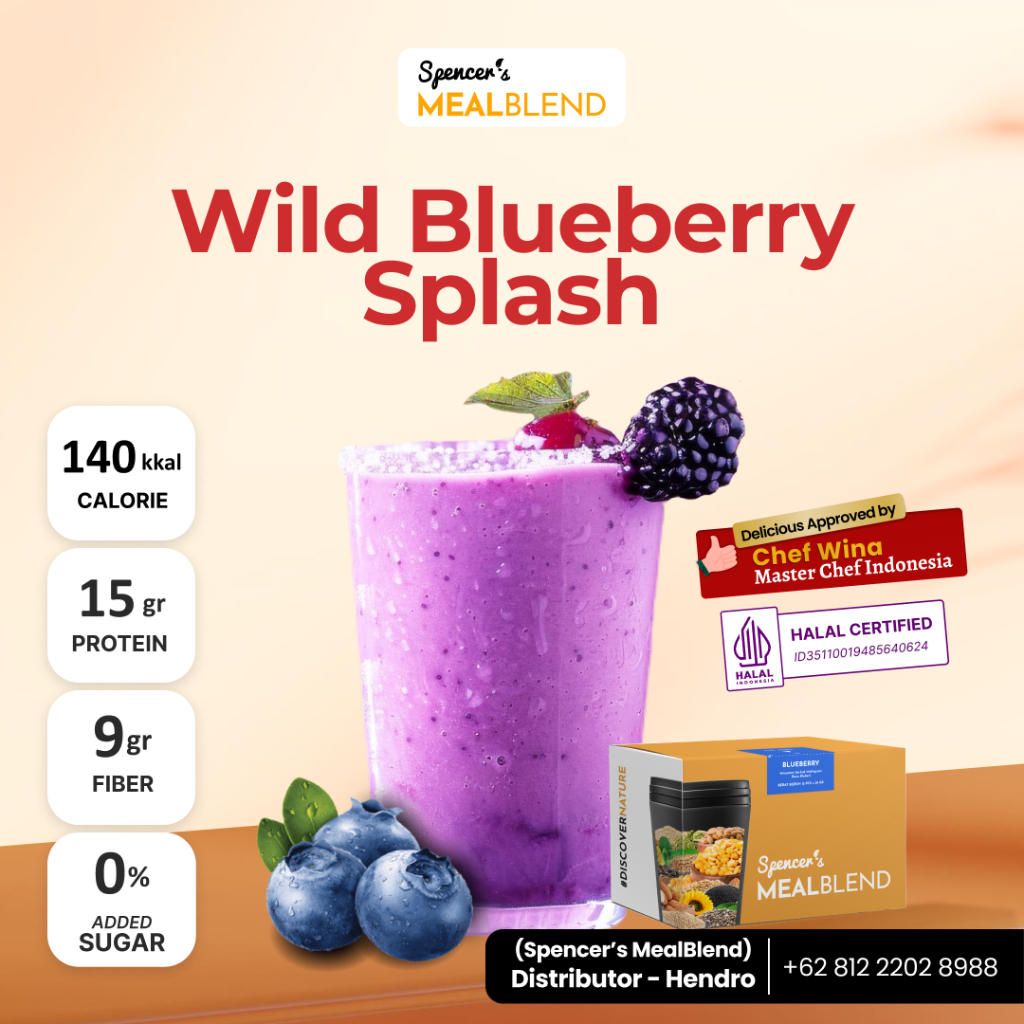 

Spencer’s MealBlend Multigrain | Wild Blueberry Splash | 100% Original | Solusi Langsing