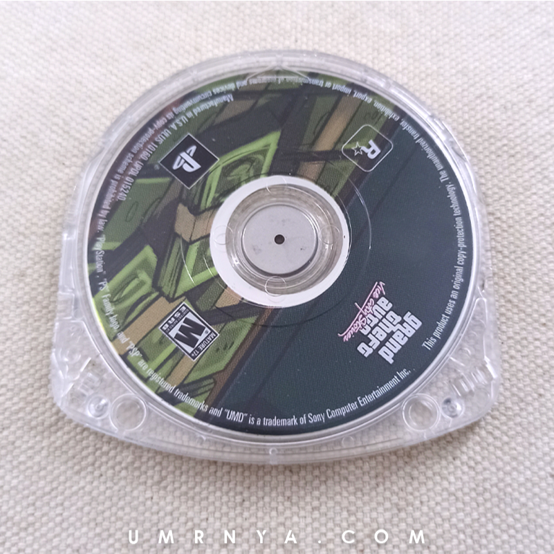 PSP UMD Grand Theft Auto Vice City Stories GTA Kaset CD Disk Game V VI 6 PS
