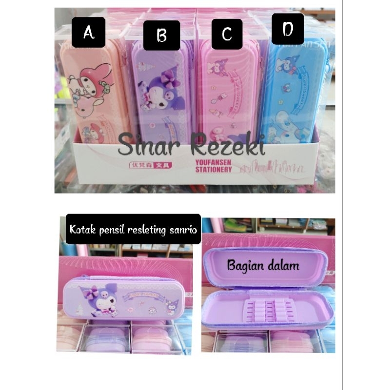 

1 buah!!QB/T2772! Kotak pensil resleting sanrio murah lucu/kotak pensil motif lucu/tempat pensil anak sekolah sanrio