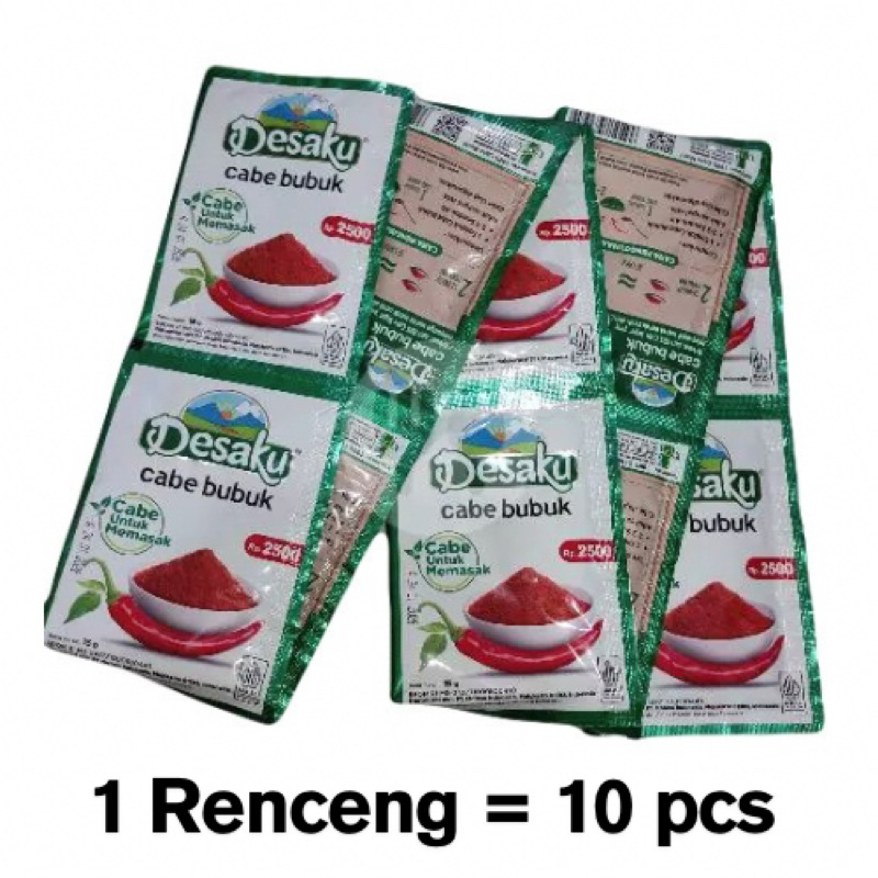 

DESAKU Cabe Bubuk 1 RENCENG (10 pcs)