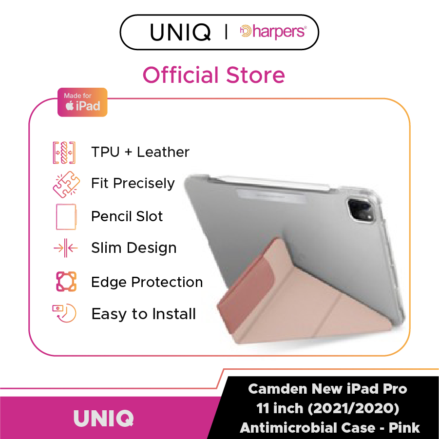 UNIQ Camden New iPad Pro 11 inch (2021/2020) Antimicrobial Case iPad Casing iPad