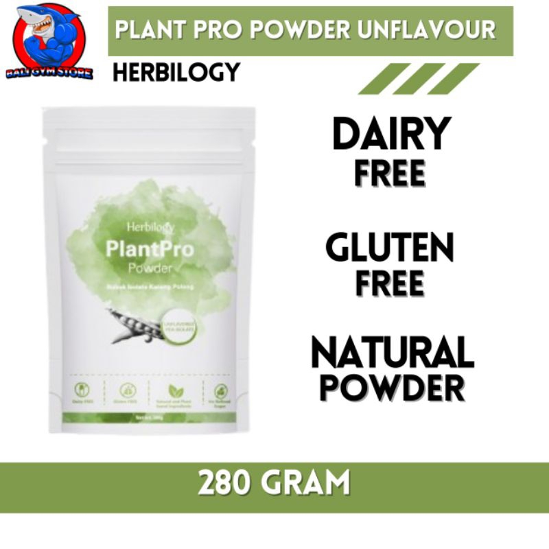 

Herbilogy 100% Vegan Protein Powder - 280gr Pea Isolate Unflavored ( Plain)