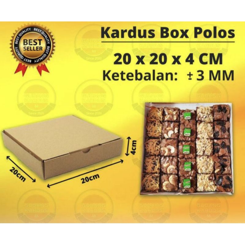 

Kardus Box Kotak Karton Pizza 20x20x4 Cm Polos