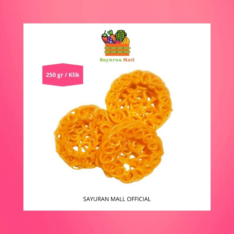 

250gr Kerupuk Mawar Oren Besar | Kerupuk Mentah | SAYURANMALL