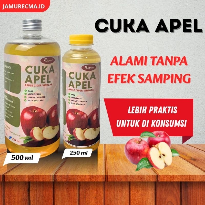 

CUKA APEL ORGANIK MURNI | APPLE VINEGAR WITH MOTHER 250ml