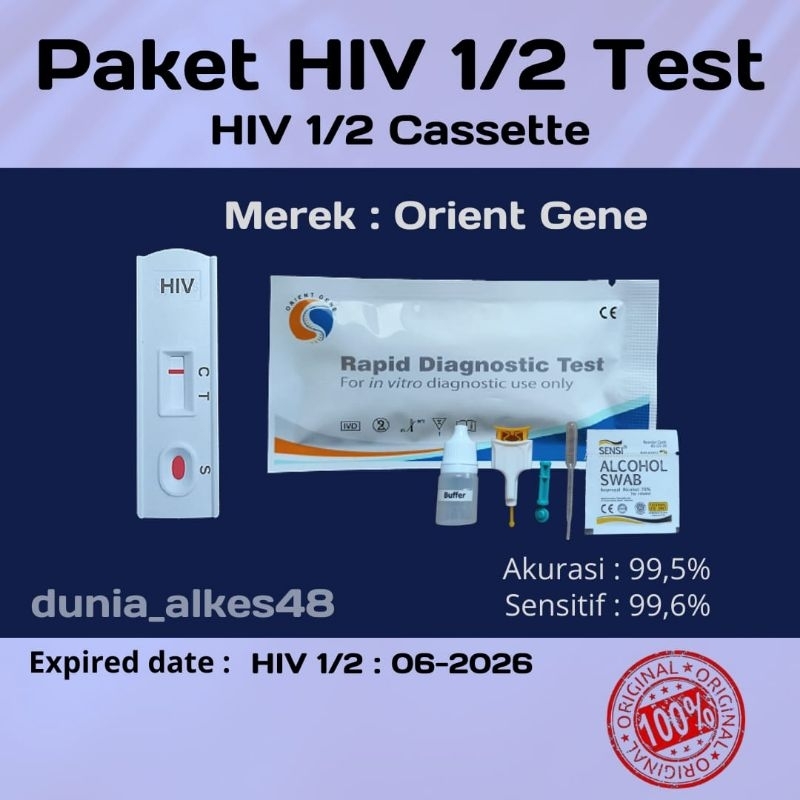 alat Tes hiv aids akurat mandiri 1 pcs/set