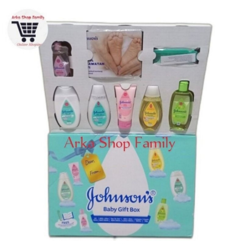 JOHNSONS Baby Gift Box Set Paket Perlengkapan Bayi Hadiah Kado Hampers Newborn Johnson Johnson's