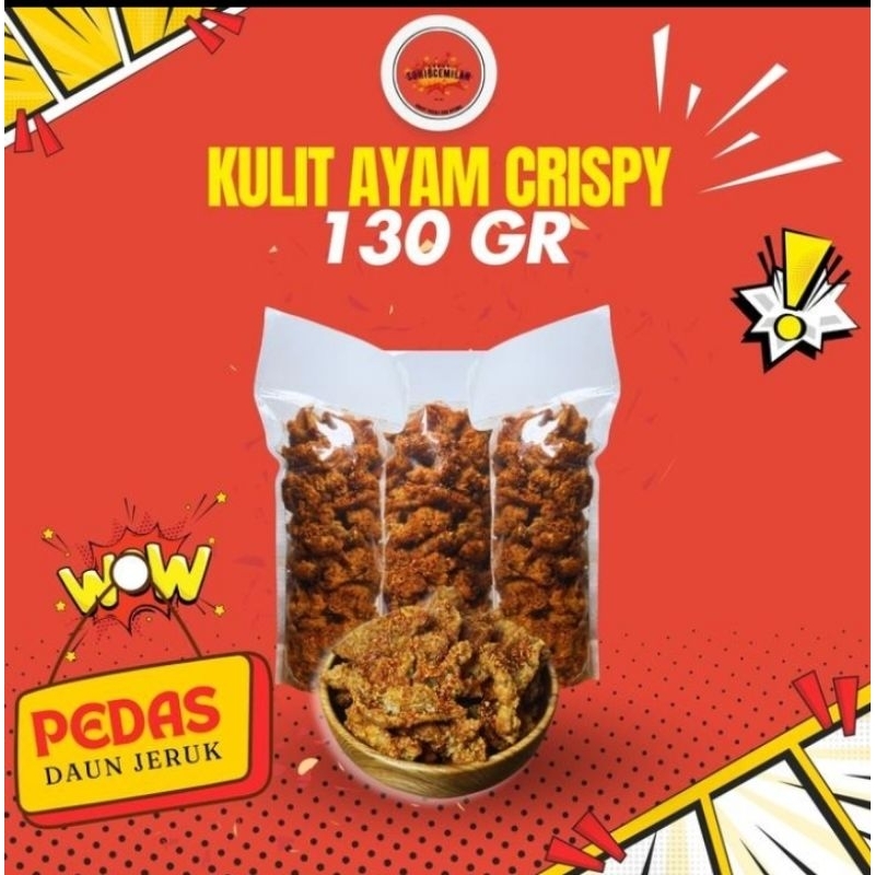

KULIT AYAM CRISPY PEDAS DAUN JERUK chips Food 130gr