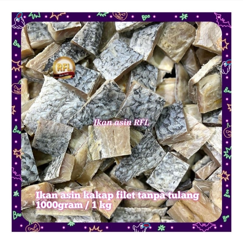 

ikan asin kakap filet buang tulang 1000gram / 1 kg