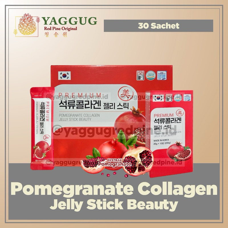 Pomegranate Collagen Jelly Stick Beauty 30 Sachet