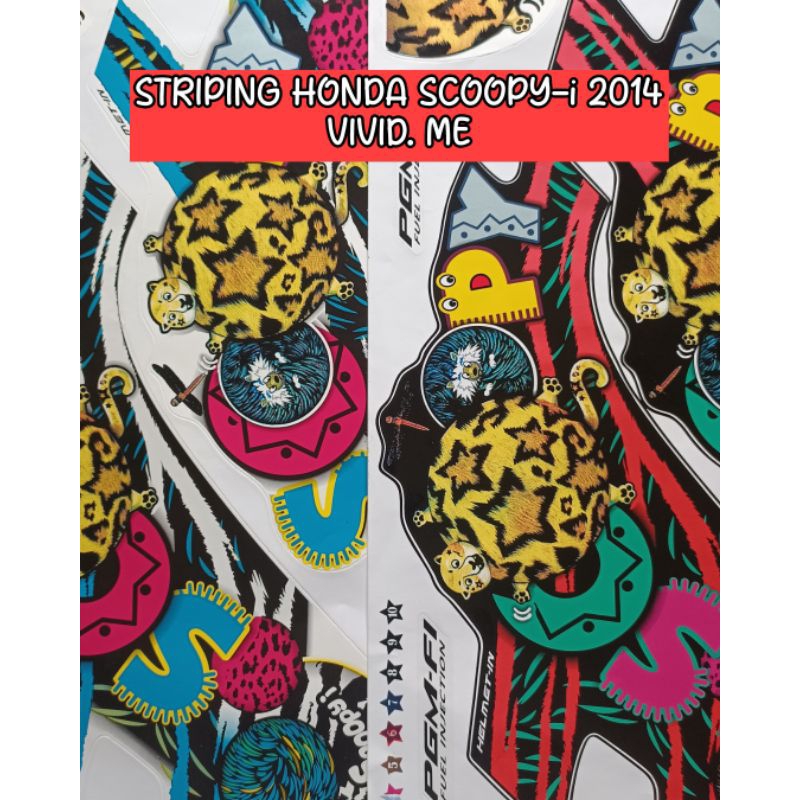 STRIPING HONDA SCOOPY-i 2014 VIVID.ME (SCOOPY FI) KODAK PAPER THAILAND