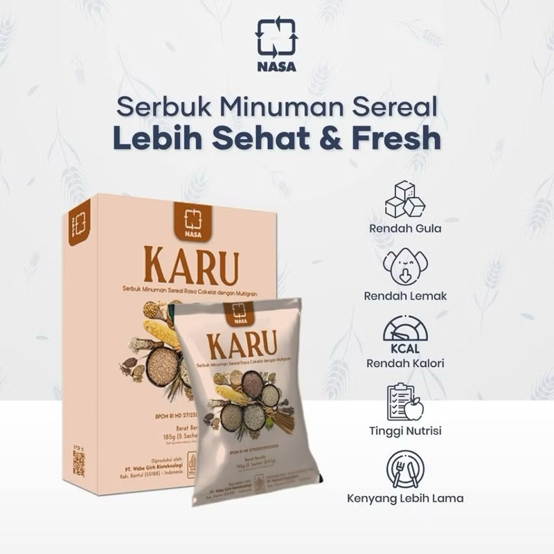 

KARU NASA MINUMAN MEAL REPLACEMENT SERBUK MINUMAN SEREAL PENGGANTI MAKANAN