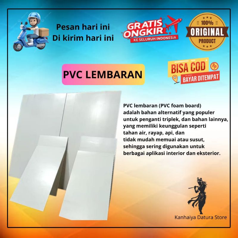 Lembaran / Lempengan Pipa Pralon / Pvc Tebal 1,5mm