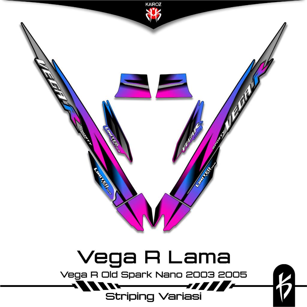 STRIPING VEGA R LAMA SKU 23 STIKER STICKER YAMAHA VEGA R OLD 2003 2005 110 LAMA SIRIUS SPARK NANO