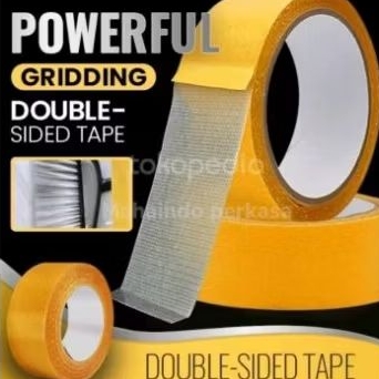 

Double Tape tipis super kuat double side tape fiber 25mmx20m-2.5cmx20meter