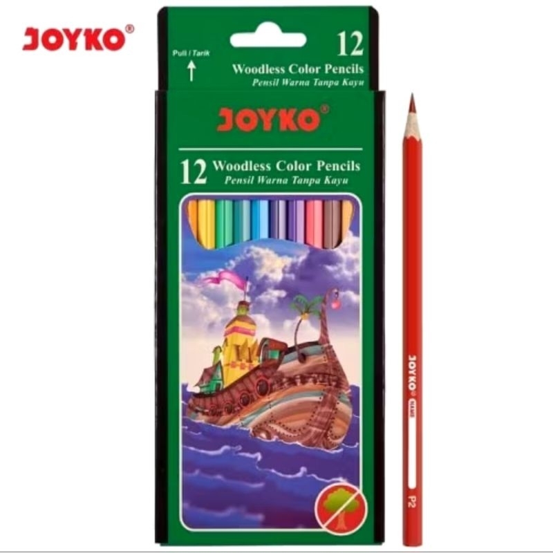 

JOYKO PENSIL WARNA PANJANG CP-103 12 WARNAPERLENGKAPAN GAMBAR MEWARNAI ALAT TULIS ANAK